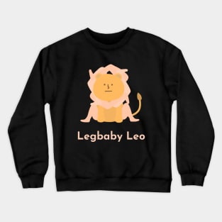 Legbaby Leo | Zodiac | Cute | Funny | Weird | Gift | Minimalist | Star Sign | Astrology | Crewneck Sweatshirt